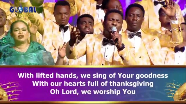 You are - with lifted hands